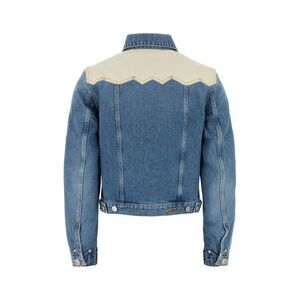 GIVENCHY Western Style Denim Jacket Women LIGHT BLUE Coats & Jackets
